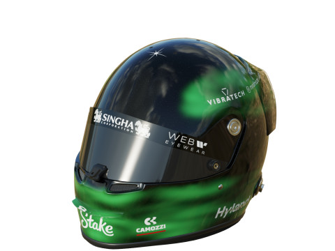 F1 Stake Sauber Helmets 2024 3D Model