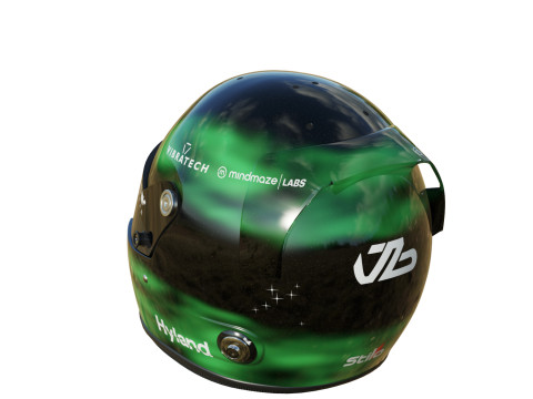 F1 Stake Sauber Helmets 2024 3D Model
