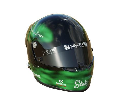 F1 Stake Sauber Helmets 2024 3D Model