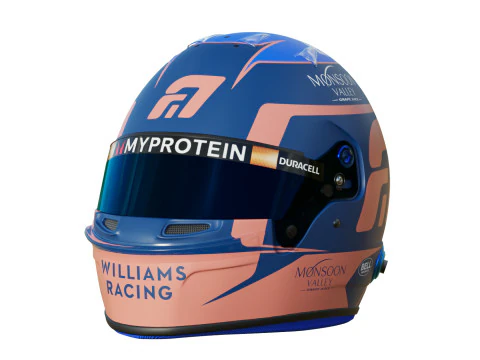 F1 Alex Albon Helmet 2024 3D Model