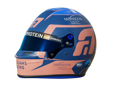 F1 Alex Albon Helmet 2024 3D Model