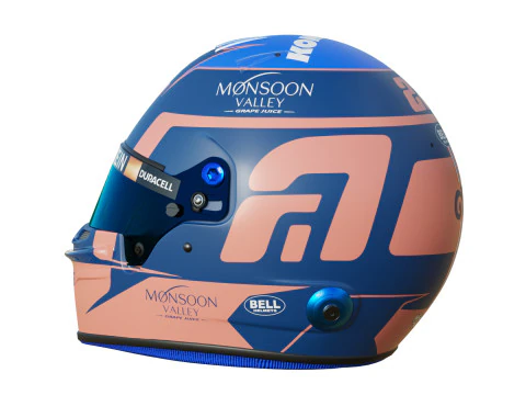 F1 Alex Albon Helmet 2024 3D Model