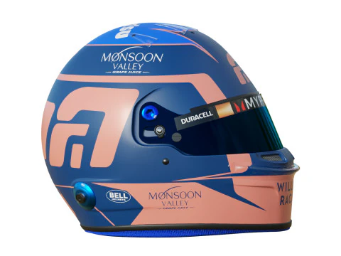 F1 Alex Albon Helmet 2024 3D Model