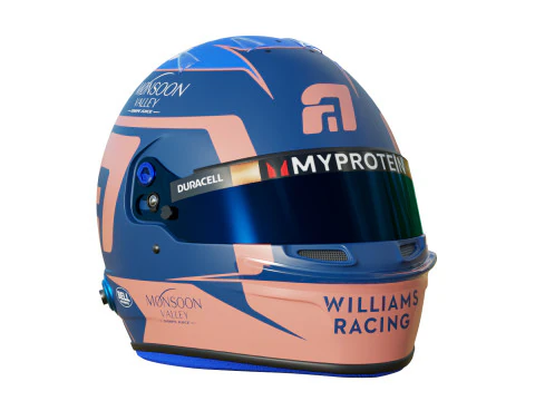 F1 Alex Albon Helmet 2024 3D Model