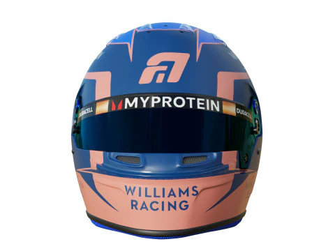 F1 Alex Albon Helmet 2024 3D Model