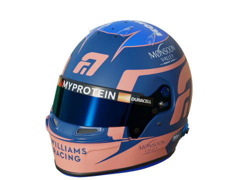 F1 Alex Albon Helmet 2024 3D Model