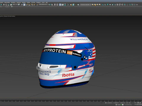 F1 Logan Sergeant Helmet 2024 3D Model