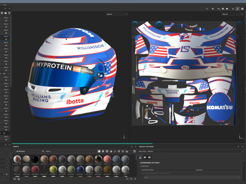 F1 Williams Helmets 2024 3D-Modell