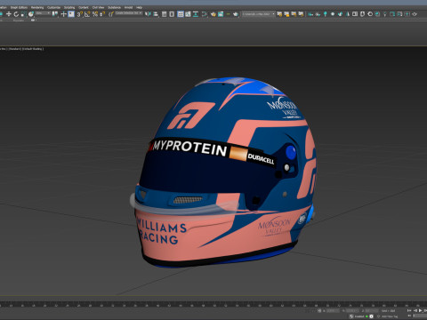 F1 Williams Helmets 2024 3D-Modell