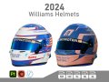 F1 Williams Helmets 2024 3D मॉडल