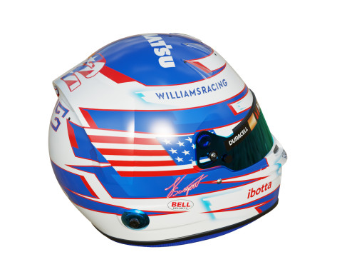 F1 Williams Helmets 2024 3D-Modell