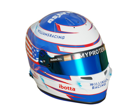 F1 Williams Helmets 2024 3D-Modell