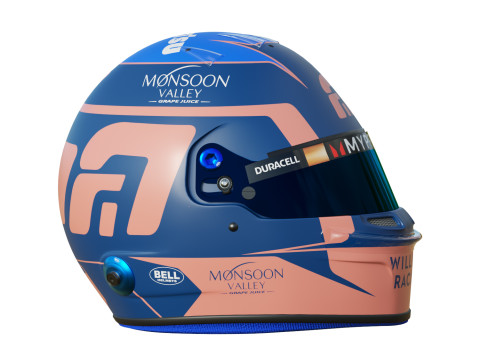 F1 Williams Helmets 2024 3D-Modell