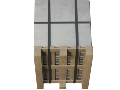 Concrete Slabs On Wooden Pallet 3D Модель