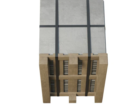 Concrete Slabs On Wooden Pallet 3D Model
