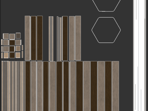 Steel Bars On Pallet 3Dモデル