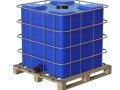 Plastic Water Tank On Pallet 3D Модель