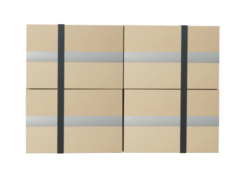 Scatole Di Cartone Su Pallet Modello 3D