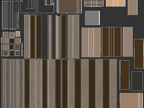 Scatole Di Cartone Su Pallet Modello 3D