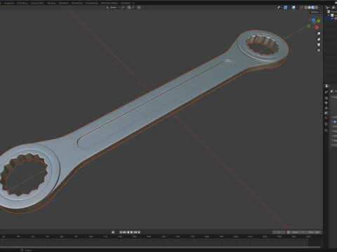 シルバーレンチ 3Dモデル