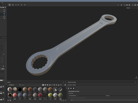 Silver Wrench 3D Model