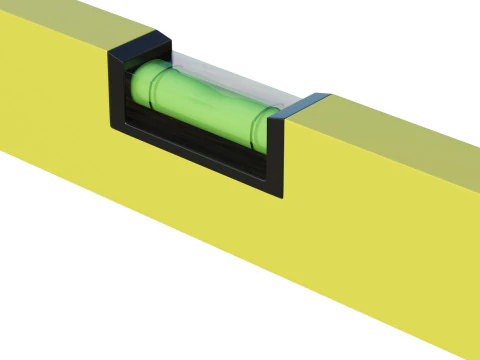 N&iacute;vel de bolha Modelo 3D