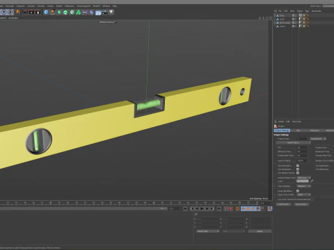 N&iacute;vel de bolha Modelo 3D
