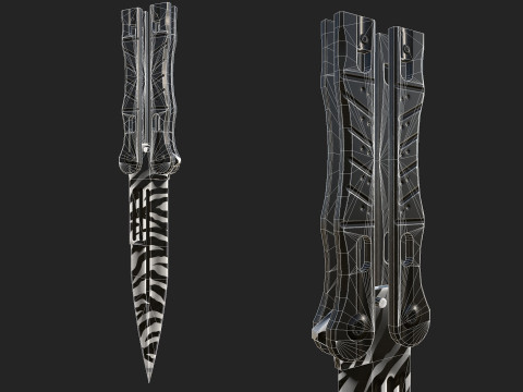 Butterfly Knife 3D Model