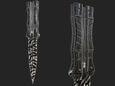 Butterfly Knife 3D Model