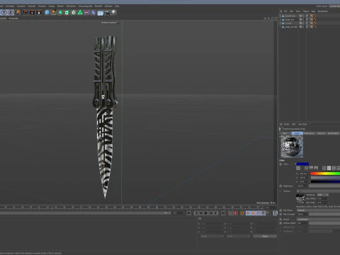 Butterfly Knife 3D Model