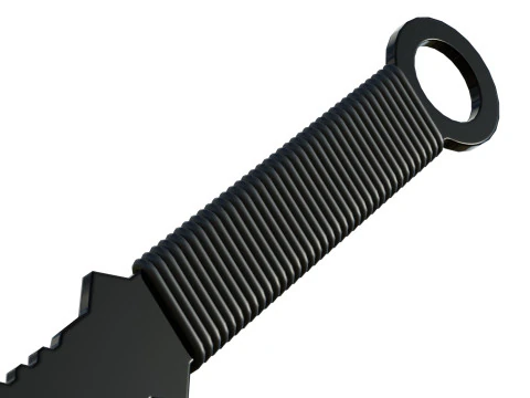 Spada tattica Modello 3D