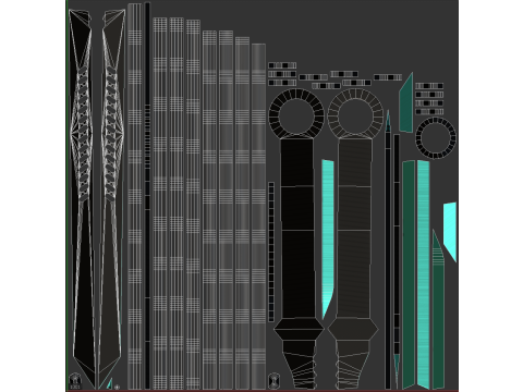 Tactical Sword Modelo 3D