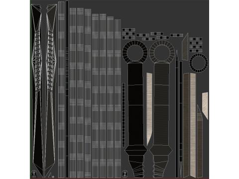 Tactical Sword Modelo 3D