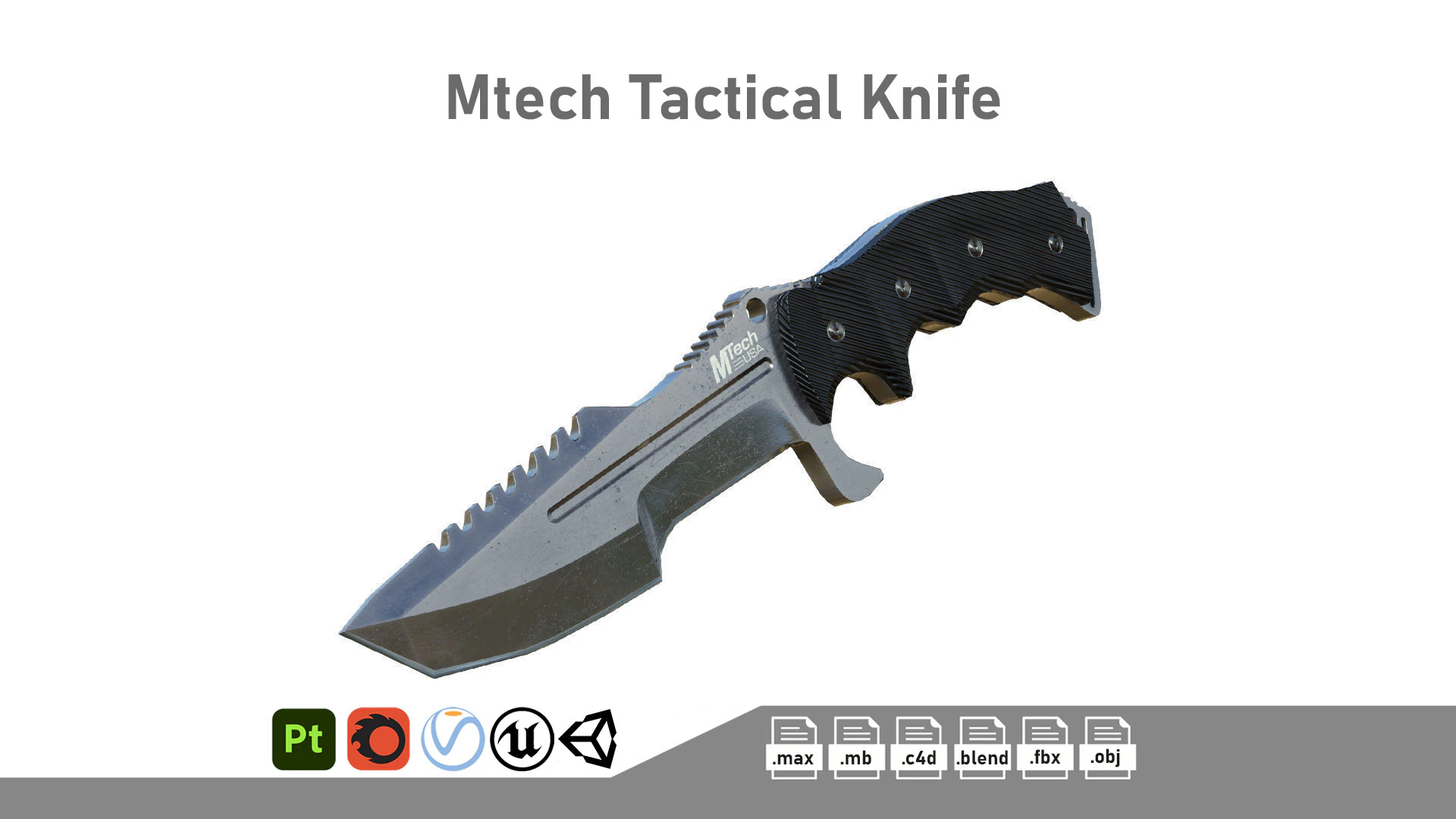 Mtech Tactical Fighter MTX8054 3D Model .c4d .max .obj .3ds .fbx .stl .blend 