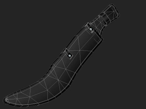 Spada fantasy tattica Snake Eye Modello 3D