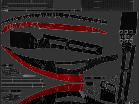 Snake Eye Tactical Fantasy Sword 3D Модель