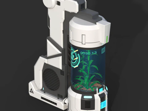 Sci-Fi Plant Container 3D Model