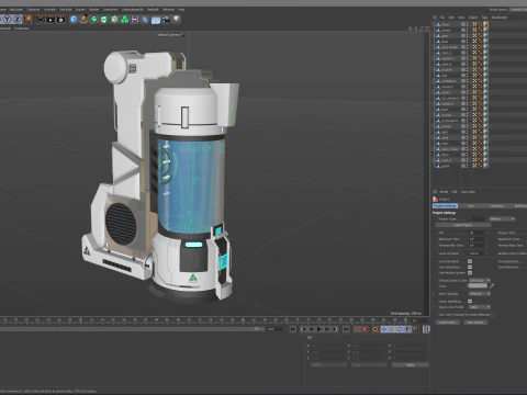 Sci-Fi Plant Container 3D Model