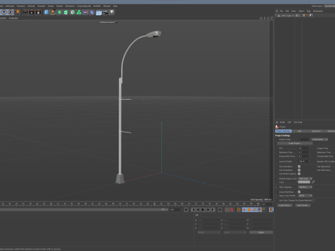 Lamp post 01 3D 모델