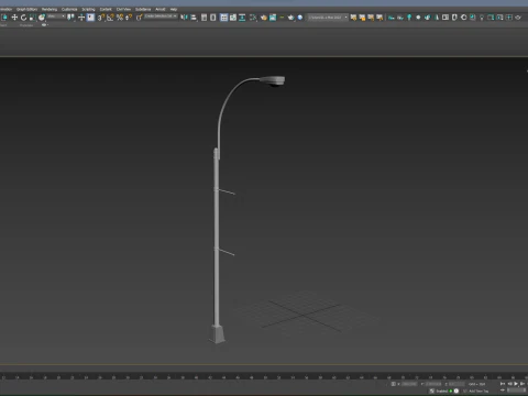 Lamp post 01 3D Model