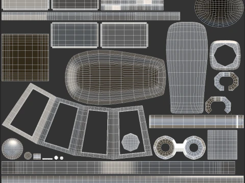 Lamp post 01 3D Model