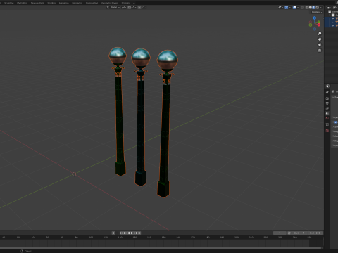 Lamp Post 02 Modèle 3D