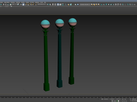 Lamp Post 02 Modèle 3D