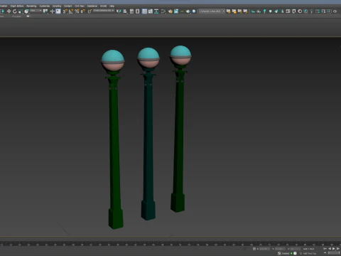 Lamp Post 02 3D Model