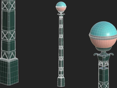 Lamp Post 02 3D Model