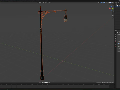 Lamp Post 03 3D Model