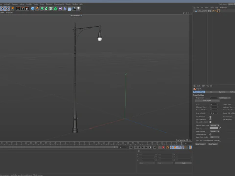 Lamp Post 03 3D Model
