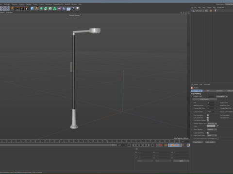Lamp Post 04 Model 3D