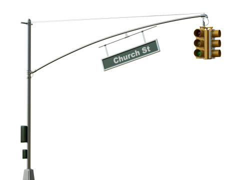 Traffic Light 01 Modèle 3D