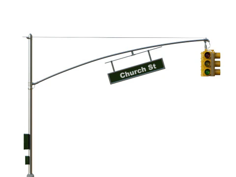 Traffic Light 01 3D Model